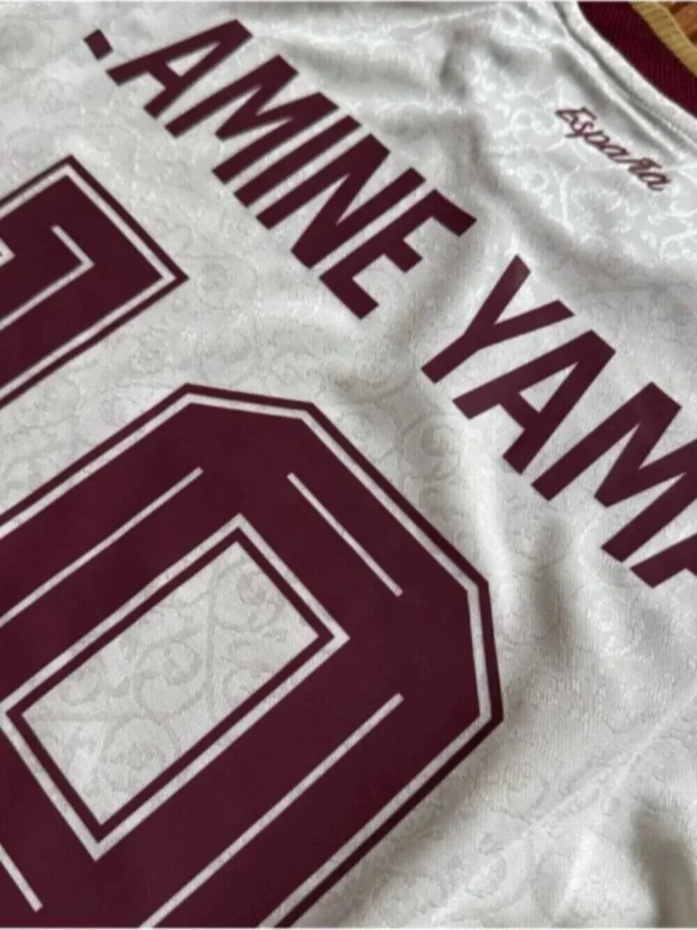 Spain Away Soccer Jersey PLAYER VERSION World Cup 2026 Lamine Yamal #19